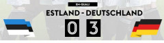 欧预赛C组第八轮，德国做客挑战爱沙尼亚。上半时双方均无建树
